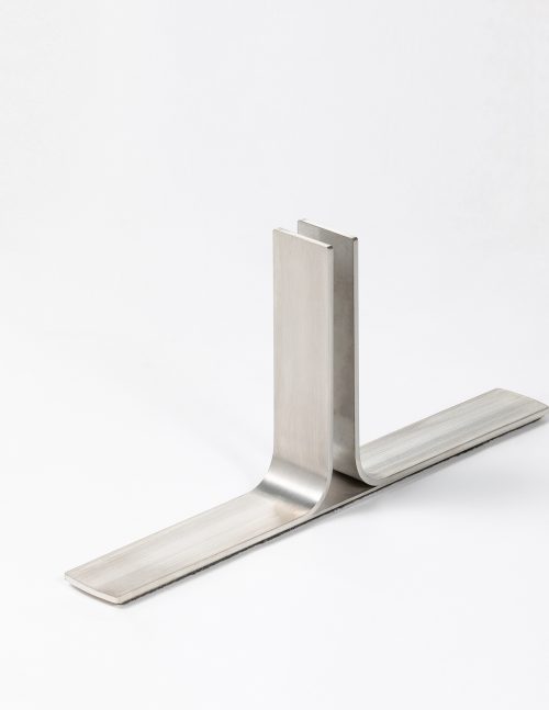 A close up of a stand for a room divider